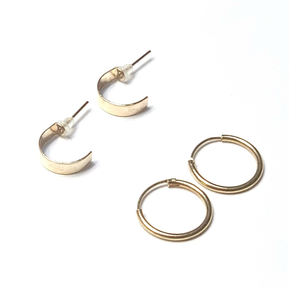 New Gold Hoop Earrings Bundle